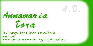 annamaria dora business card